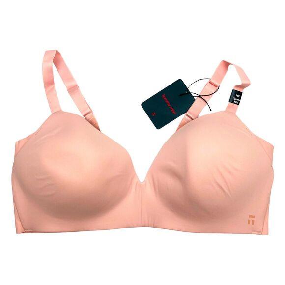 NEW Tommy John Comfort Smoothing Lightly Lined Wireless Bra 38C Peachskin Pink - Picture 1 of 8